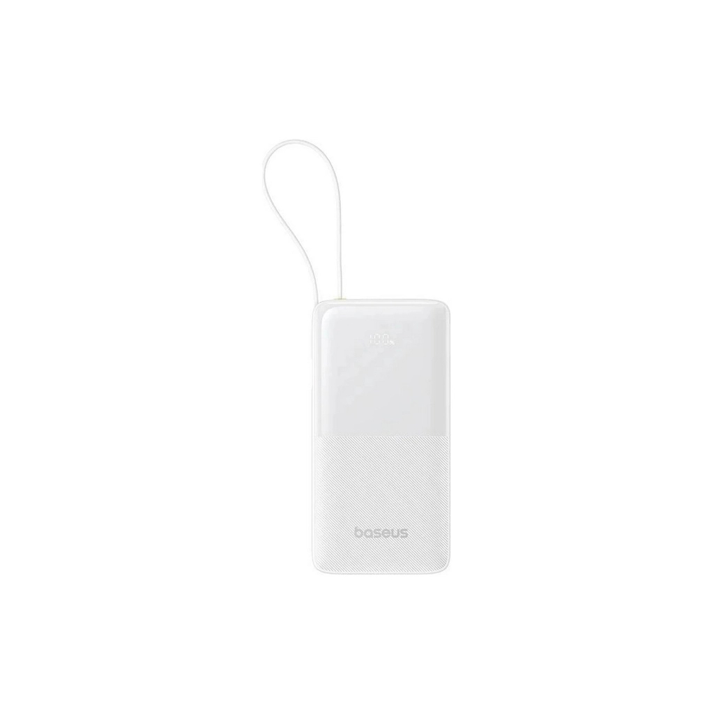 Батарея універсальна Baseus Bipow 2 20000mAh 20W with USB-C cable white (P10077101213-01)