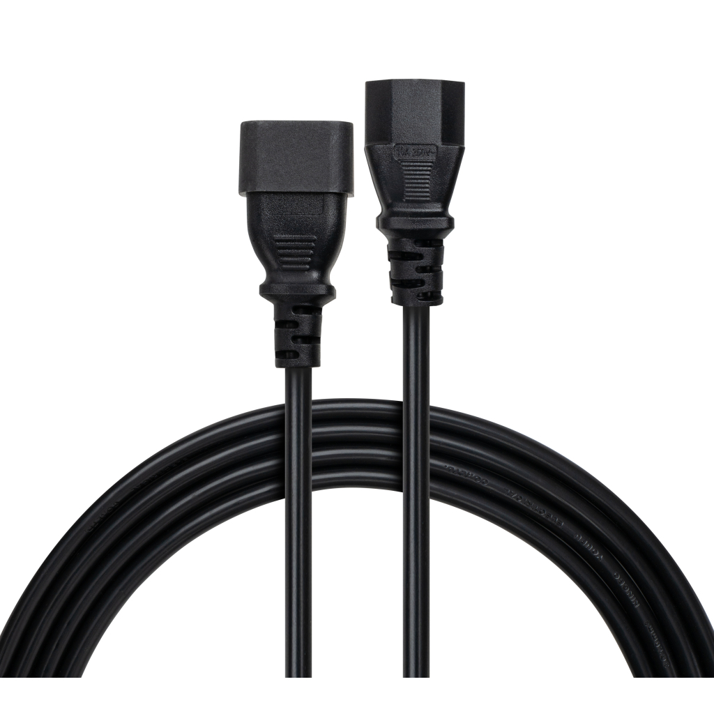 Кабель живлення C13 to C14 1.8m 0.75mm2 Rezone (RZPC-13141875)