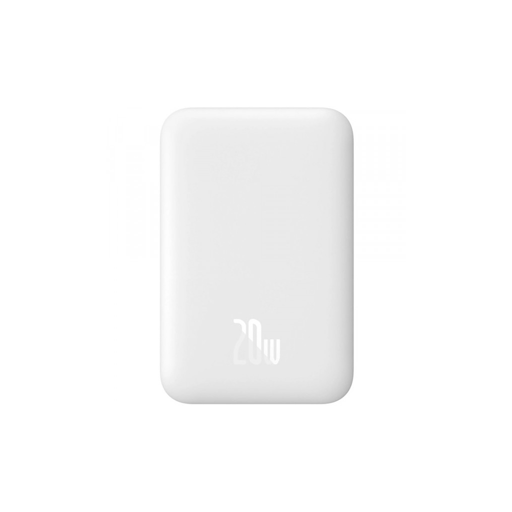 Батарея універсальна Baseus Magnetic Wireless Mini Air 6000mAh 20W PD, QC, Qi-15W, White (6932172641429)